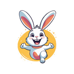 Obraz premium Bouncing Bunny Joy