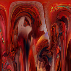 red stone wall