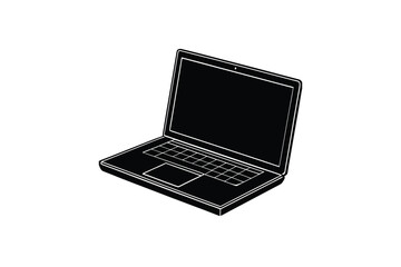 Laptop Silhouette Illustration