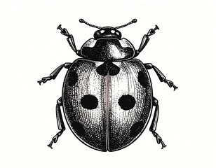 Detailed ladybug illustration (2)