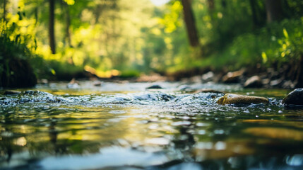 Fototapeta premium Clean air and water are vital resources we must protect.