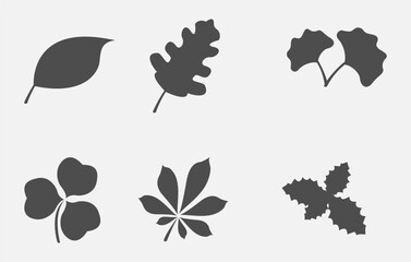 Leaf Icon New Design Black And White