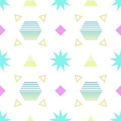 Retro style 80s-90s. The minimalist pattern geometric design is perfect for 80s themed projects, pop art visuals, vaporwave aesthetics, wallpapers, posters, and editorial design.