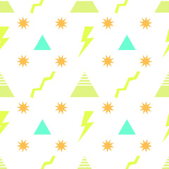 Retro style 80s-90s. The minimalist pattern geometric design is perfect for 80s themed projects, pop art visuals, vaporwave aesthetics, wallpapers, posters, and editorial design.