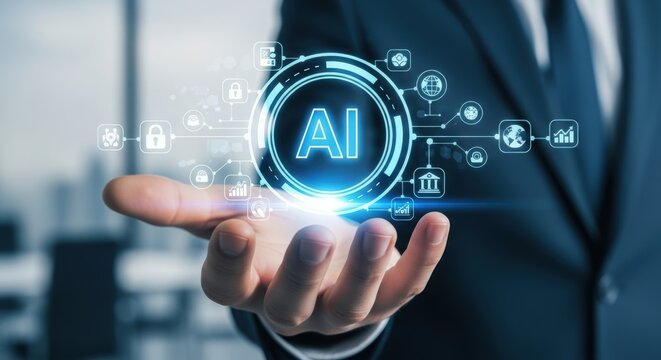Business professional calculating finances with laptop and calculator. Growth arrow overlay for financial analysis. Corporate workspace with data-driven decisions.