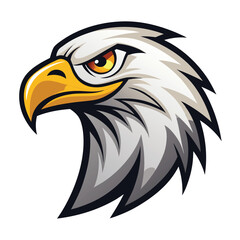 Colorful Eagle Head Vector Illustration – Eagle Logo and Icon Design



