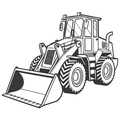 Heavy construction loader with large bucket construction vehicle heavy equipment © RABBY MIA