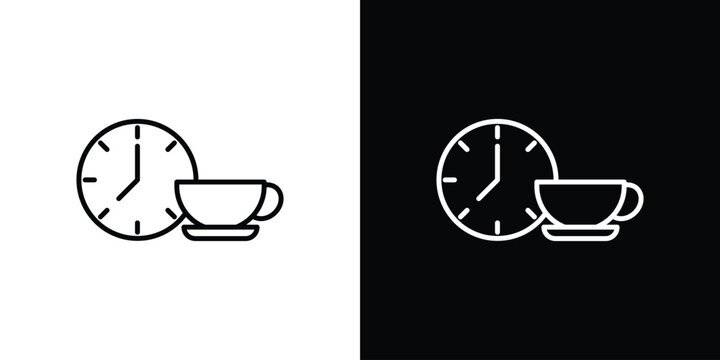 Break icons. linear trend modern icons set