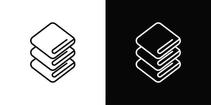 blanket icons. linear trend modern icons set