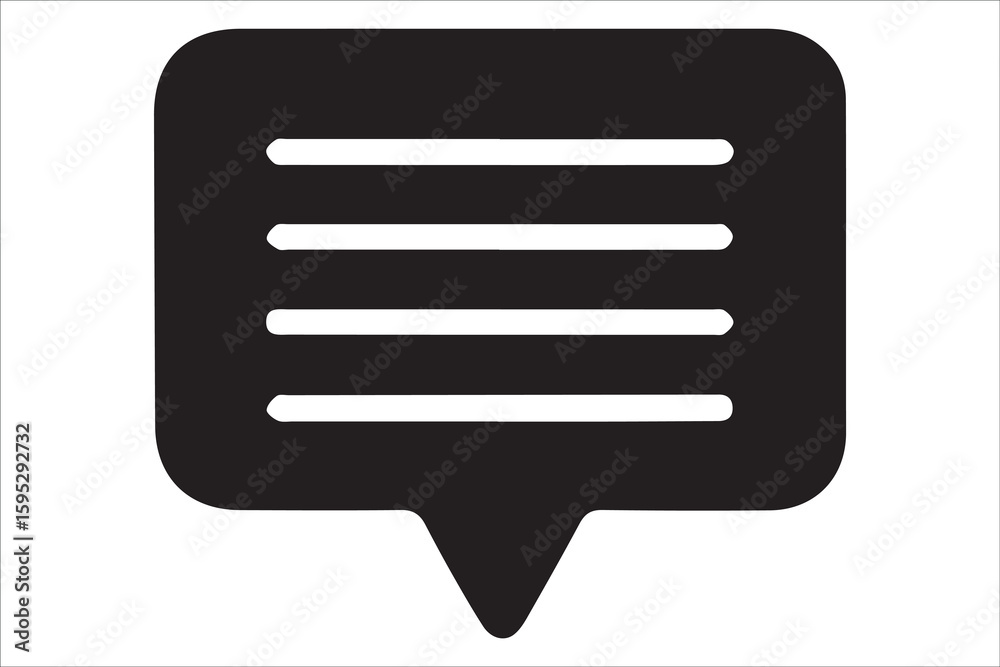 Fototapete black envelope icon one new message notification symbol digital communication interface element