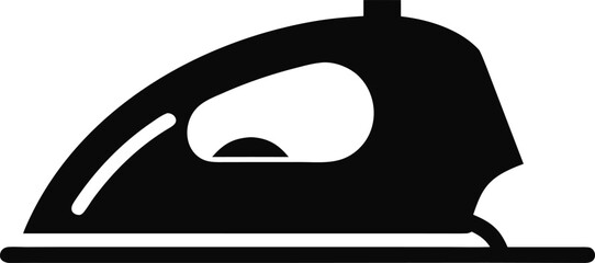Black and White Clothes Iron Silhouette