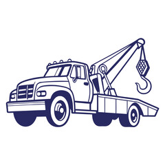 Tow Truck with Hook towing vehicle