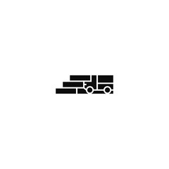 Stair steps and truck logo design.