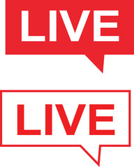 Live Chat and Streaming Icons 