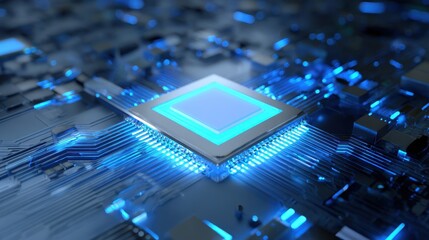 Liquid-Cooled Processor Showing Heat Dispersion