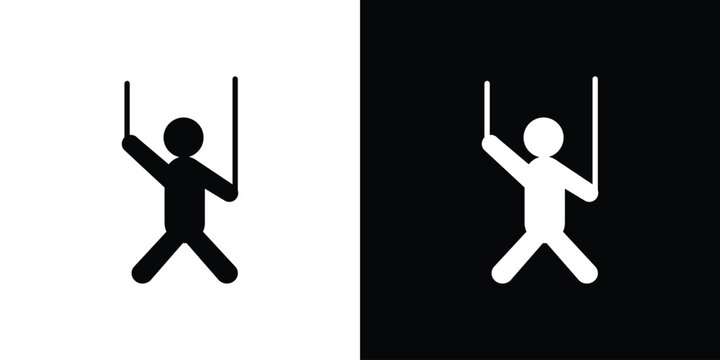 Puppet icon in modern thin line and glyph concept.