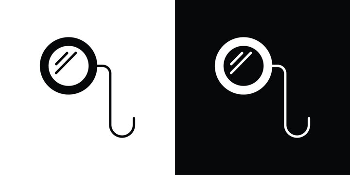 Ar monocle icon in modern thin line and glyph concept.