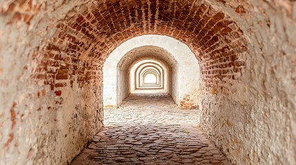 Obraz premium Ancient stone archway in a historic city, architectural, timeless, charming