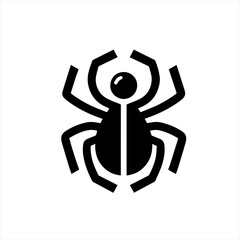 A stylized spider icon