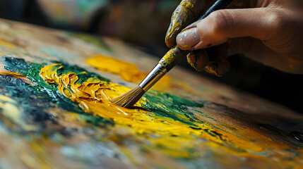 An individual in an art therapy session using pastel colors and soft lines to express their journey of self-discovery and emotional healing.