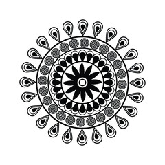 Elegant Black & White Mandalas for Adults