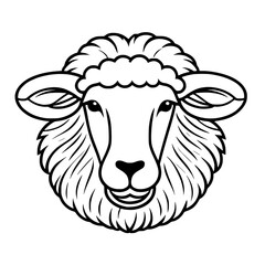 vector illustration of sheep