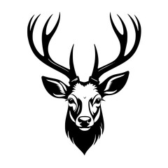 Fototapeta premium deer head vector illustration