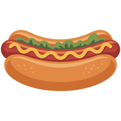 hot dog vector illustration