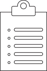 vector illustration of a clipboard