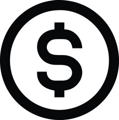 Obraz premium Dollar symbol icon