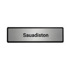 Fototapeta premium Professional corporate nameplate badge with magnetic back perfect for employees and events Create a polished look with this sleek design