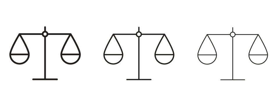 Economies of scale icon in stroke art design versions. EPS 10