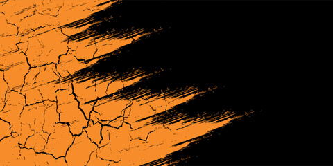 Art & Illustrationorange black brush Car sticker wrap pattern banner abstract sporty lines black orange color combination grunge brush modern pattern racing motorsport vector design.