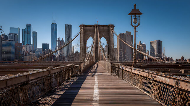 Brooklyn Bridge in New York City USA