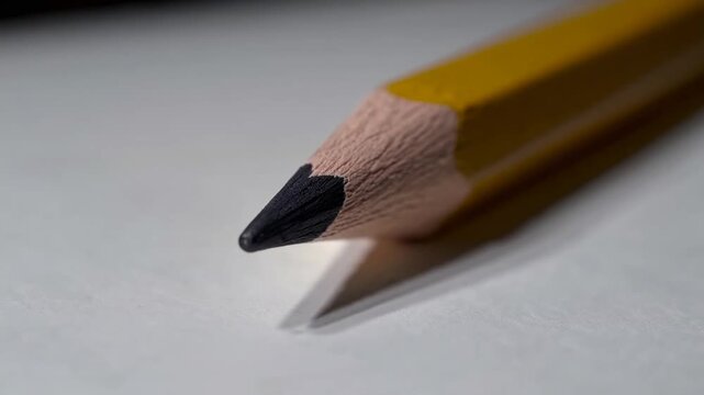 Aged Writing Instrument with Yellow Hue and Graphite Core