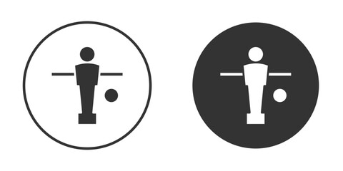 Foosball icon clipart element. stroke art design graphics