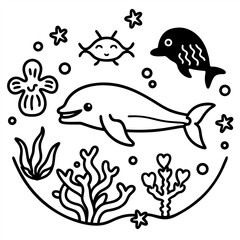 
Different types of sea animals