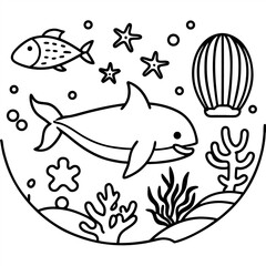 
Different types of sea animals