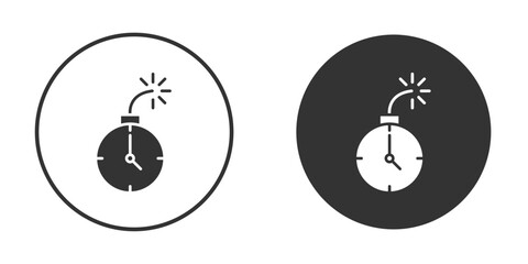 Deadline icon clipart element. stroke art design graphics