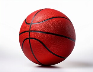 Fototapeta premium red basketball isolated white background