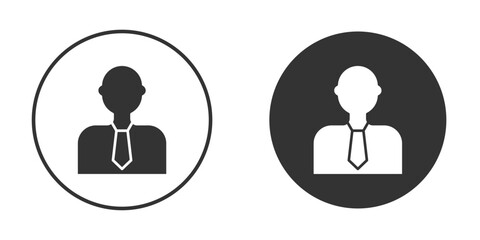 Businessman icon clipart element. stroke art design graphics
