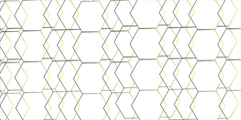Fototapeta premium Modern colorful background textured with abstract hexagon pattern.honeycomb gold cube hexagon concept design abstract technology background vector background, 