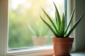 Tranquil Green Succulent Plants in Pastel Pots Peaceful Home Decor ai generated