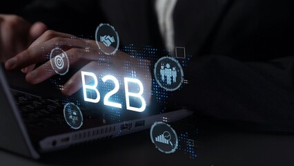 B2B strategy and technology transforming business-to-business operations, optimizing communication,...
