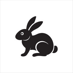Obraz premium black rabbit silhouette images