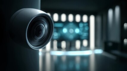 Futuristic Monitoring Equipment in Operation