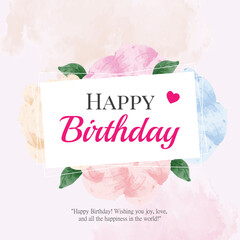 Happy Birthday Greeting Card