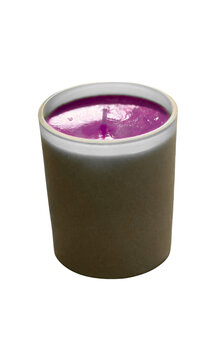 Green Grey and Purple Candle Vector Made From Original Photo