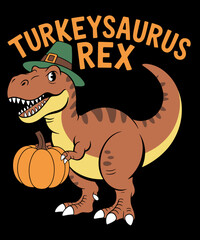 T Rex Turkey Dinosaur Thanksgiving