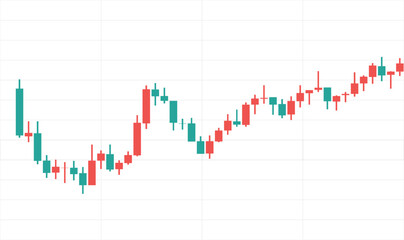 3D stock market business graph chart with red arrow showing growth, success, and profit on a black background